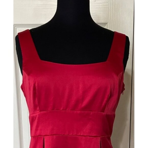 Johnny Martin Red Mini Sleeveless Formal Dress w/Bow Poly Blend Junior's Size 7 - Picture 3 of 16